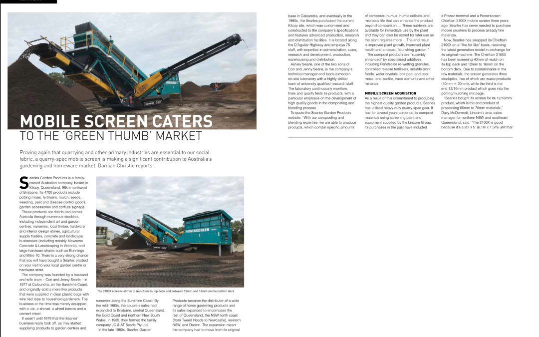 Featured article in Quarry Magazine Issue July 2019