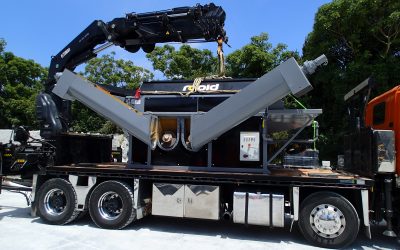 Lincom Group’s Rapid Reclaimer recovering concrete waste